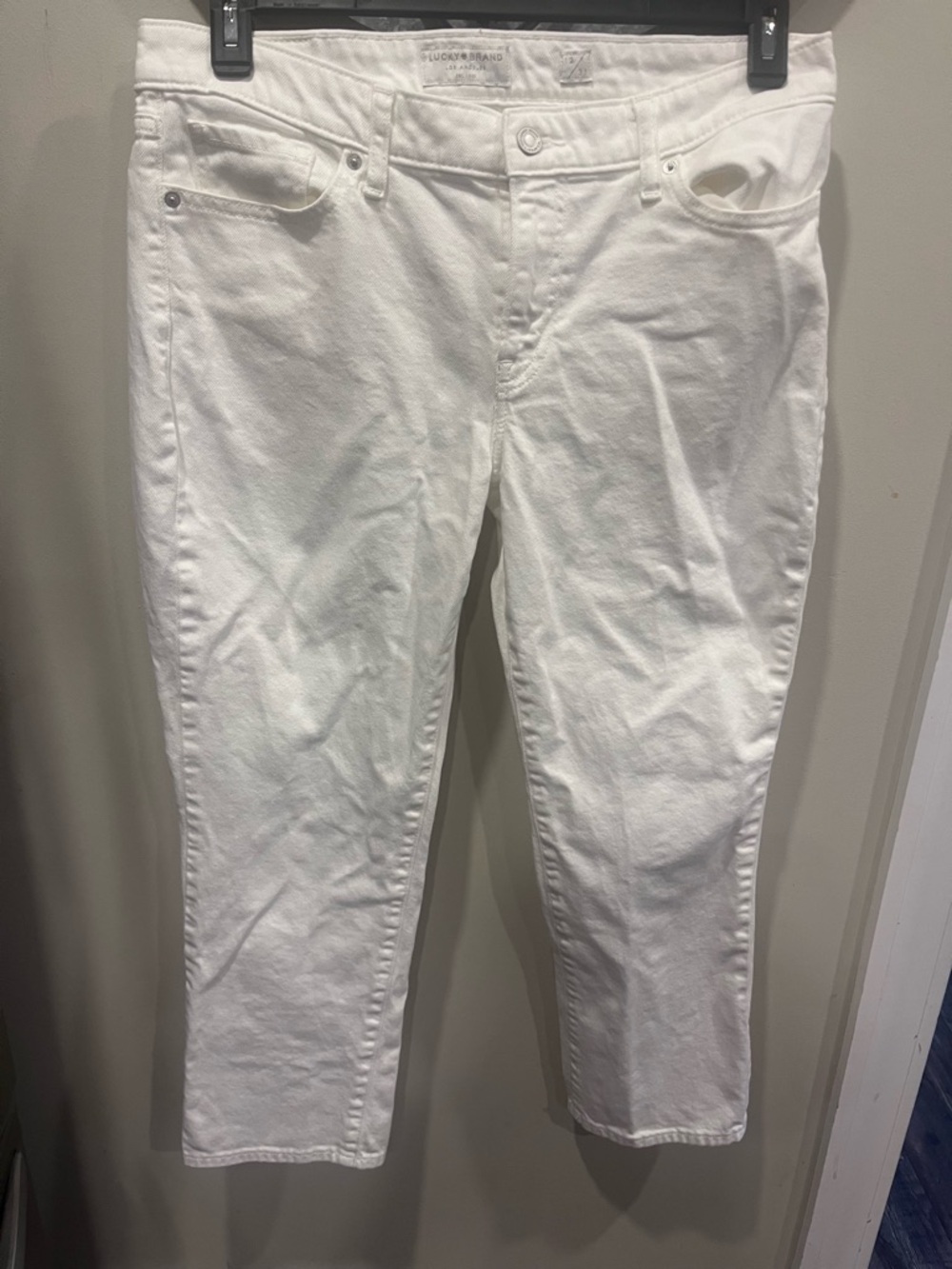 White Women’s Lucky Brand Jeans - Classic Straight Fit